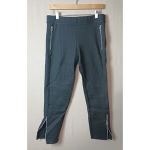 Gap Moto Leggings Zippers Ribbed Knee Panels Athleisure‎ Pants Large Y2k V